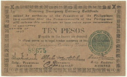 PHILIPPINES - 10 Pesos - 1945 - Pick S 683 - Serie J2 - Negros Emergency Currency Board - Filipinas