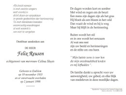 Felix Reusen (1935-1998) - Andachtsbilder