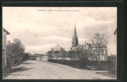 CPA Vadenay, Église, Presbytère Et Rue De La Mairie  - Other & Unclassified