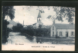 CPA Soulanges, Entrée Du Village  - Other & Unclassified