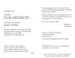 Flor Hendrickx (1926-1996) - Andachtsbilder