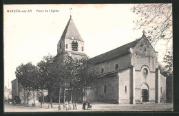 CPA Mareuil-sur-Ay, Place De L`Église  - Mareuil-sur-Ay