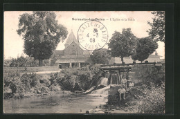 CPA Sermaize-les-Bains, L`Église Et La Saulx  - Sermaize-les-Bains