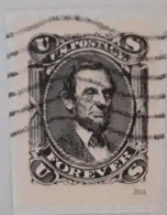 VERINIGTE STAATEN ETATS UNIS USA 2016 CLASSICS FOREVER:ABRAHAM LINCOLN F USED ON PAPER SN 5079E MI 5257 YT 4883 SN 5683E - Oblitérés