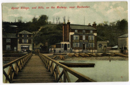 UPNOR VILLAGE, AND HILLS, ON THE MEDWAY, NEAR ROCHESTER, PIER HOTEL - Other & Unclassified