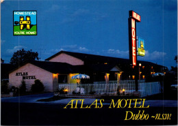 10-5-2024 (4 Z 36) Australia - NSW - Atlas Motel In Dubbo (posted With Tylacine Tiger Stamp) - Hoteles & Restaurantes