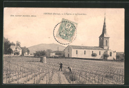 CPA Odenas, L`Eglise Et Cimetière  - Other & Unclassified