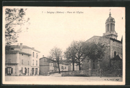 CPA Irigny, Place De L`Eglise  - Autres & Non Classés