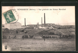 CPA Vénissieux, Vue Générale Des Usines Maréchal  - Vénissieux