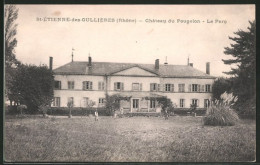 CPA Saint-Étienne-des-Oulliéres, Chateau Du Pougelon, Le Parc  - Autres & Non Classés