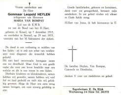 Gommaar Leopold Heylen (1915-1975) - Images Religieuses