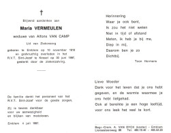 Maria Vermeulen (1910-1997) - Devotieprenten