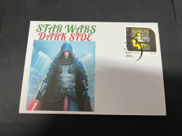 10-5-2024 (4 Z 37) Australia Post - Star Wars Dark Side - 2 Covers (1 With New Stamp Released 3rd May 2024) - Gebruikt