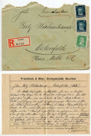 Germany 1928 Registered Cover & Letter; Buchloe - Frischholz & Mayr, Bankgeschäft; 5pf. Schiller & 20pf. Beethoven - Brieven En Documenten