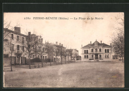 CPA Pierre-Bènite, La Place De La Mairie  - Other & Unclassified