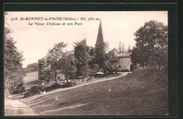 CPA St-Bonnet-le-Froid, Le Vieux Chateau Et Son Parc  - Autres & Non Classés