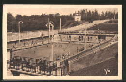 CPA Villeurbanne, L`Élégante Et Vaste Piscine Du Stade Municipal  - Villeurbanne