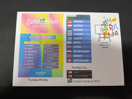 10-5-2024 (4 Z 37) Eurovision Song Contest 2024 - Semi-Final 2 On 9-5-2024 (with OZ Stamp) - Música