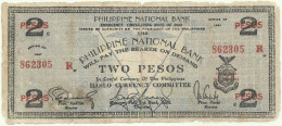 PHILIPPINES - 2 Pesos - 1941 - Pick S 306 - Serie R - ILOILO Currency Committee - Filippijnen