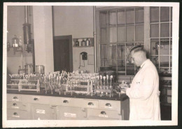 Fotografie Ansicht Berlin-Dahlem, Reichsanstalt Für Wasser- Und Luftgüte - Prof. Dr. Hey, Leiter Der Bakteriolog. Ab  - Professions