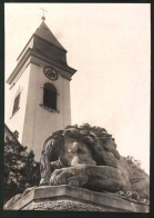 Fotografie Ansicht Wien-Aspern, Nationaldenkmal Vor Der Kirche  - Lieux