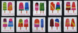 Etats-Unis / United States (Scott No.5285-94 - Frozen Treats) (o) Set Of 10 Very Light Cancels - Usati