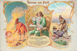 CPA Daniel De Foë-Publicité Thiéry Et Martin Rouen Au Dos-RARE  L2905 - Ecrivains