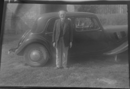 Négatif Film Snapshot Voiture Automobile Citroën ? A Identifier - Plaques De Verre