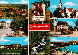 73903131 Pfalzgrafenweiler Ortsansicht Kirche Marktplatz Brunnen Gaestehaus Schw - Autres & Non Classés