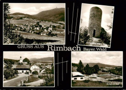 73902966 Rimbach Bayrischer Wald Panorama Burgruine Lichtenegg Ortspartie Schwim - Andere & Zonder Classificatie