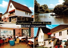 73902889 Buehne Westfalen Gasthaus Pension Fricke Gastraum Terrasse Gondelteich  - Autres & Non Classés