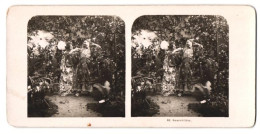 Stereo-Fotografie Neue Photographische Gesellschaft, Berlin-Steglitz, Genrebilder - Paar In Chinesischen Kostümen  - Stereoscopic