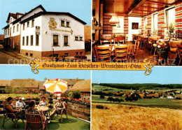 73864515 Wenschdorf Gasthaus Zum Hirschen Gaststube Terrasse Panorama Wenschdorf - Sonstige & Ohne Zuordnung