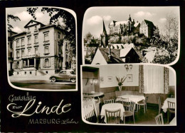 73864406 Marburg Lahn Gaststaette Zur Linde Restaurant Blick Zum Schloss Marburg - Marburg