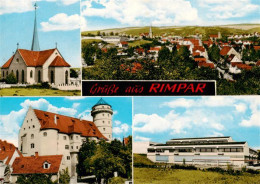 73864304 Rimpar Panorama Kirche Schloss Schule Rimpar - Sonstige & Ohne Zuordnung