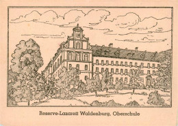 73864295 Waldenburg Sachsen Reserve-Lazaret Oberschule Kuenstlerkarte Waldenburg - Otros & Sin Clasificación