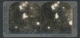 Stereo-Fotografie Keystone View Company, Meadville /Pa, Meteor In Der Konstellation Des Orion, Yerkes Observatorium  - Stereoscopio