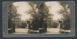 Stereo-Fotografie Keystone View Company, New York, Ansicht Potsdam, Die Historische Windmühle  - Stereoscopio