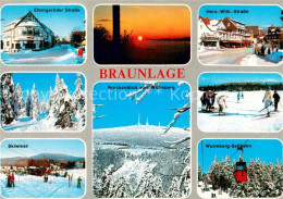 73756444 Braunlage Strassenpartien Winterpanorama Skiwiese Brocken Wurmberg Seil - Sonstige & Ohne Zuordnung