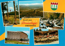 73756442 Braunlage Bergseilbahn Hotel Maritim Wurmberg Blick Auf Schierke Bodewa - Autres & Non Classés