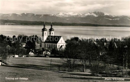 73065397 Tutzing Mit Kirche Und Gebirge Tutzing - Tutzing