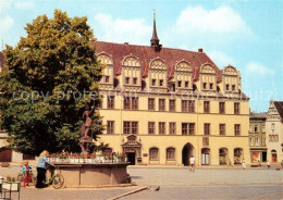 73065347 Naumburg Saale Rathaus Wilhelm Pieck Platz Brunnen Naumburg Saale - Naumburg (Saale)