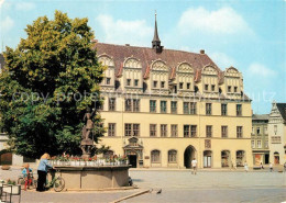 73065342 Naumburg Saale Rathaus Wilhelm Pieck Platz Brunnen Naumburg Saale - Naumburg (Saale)