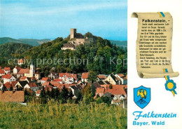 73065310 Falkenstein Oberpfalz Ansicht Mit Burg Luftkurort Bayerischer Wald Falk - Sonstige & Ohne Zuordnung