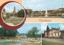 73063997 Trzebnica Trebnitz Schlesien Kirche Panorama Schwimmbad Sanatorium  - Pologne