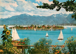 73063920 Fraueninsel Chiemsee Mit Hochfelln Und Hochgern Fraueninsel Chiemsee - Sonstige & Ohne Zuordnung