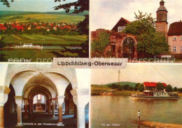 73063753 Lippoldsberg Panorama Klosterhof Vorhalle Der Klosterkirche Oberweser F - Sonstige & Ohne Zuordnung