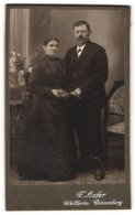 Fotografie F. Hofer, Weilheim, Ältere Eheleute In Feinem Zwirn  - Personnes Anonymes