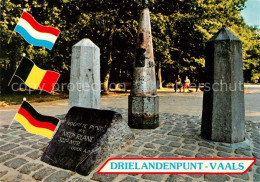 73063141 Vaals Drielandenpunt Dreilaenderpunkt Flaggen Vaals - Autres & Non Classés