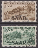 Saarland "Jugendherbergen", Mi.Nr. 262-263 Gestempelt. - Oblitérés